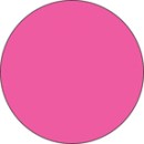 Fluorescent Labels Blank Round 1 1/2in Pink 500 per roll
