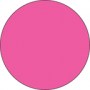 Fluorescent Labels Blank Round 1 1/2in Pink 500 per roll