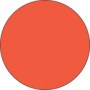 Fluorescent Labels Blank Round 1 1/2in Red Orange 500 per roll