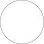 Blank Round Labels 1 1/2in White 500 per roll