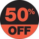 Fluorescent Labels Round 2in 50% Off 250 per roll