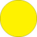 Fluorescent Blank Round 7/8in Chartreuse 1,000 per roll