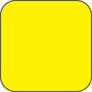 Fluorescent Label Blank Rectangle Chartreuse