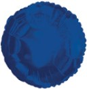 Blue Round Balloon Mylar 18in 5 pack