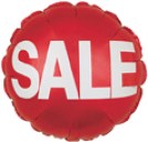 SALE Balloons Red SALE Round Mylar 18in Sale 5 pack