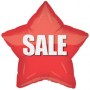 Mylar Promotional Balloon 18 inch Star Red Sale 5 pack
