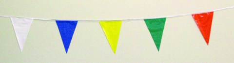 60' or 120' String Pennant multicolored