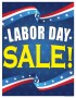 Seasonal Signs Posters 22" x 28" Labor Day Sale Business Store Signs