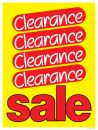 Retail Sale Sign Poster Clearance Sale