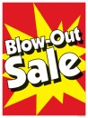 Retail Sale Sign Poster Blow Out Sale