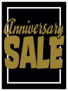 Sale Signs Posters Anniversary Sale black gold