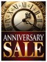 Sale Signs Posters Anniversary Sale clock