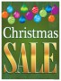 Holiday Sale Signs Posters Christmas Sale bulbs