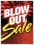 Retail Sale Signs Posters Blow out Sale