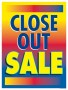 Retail Sale Signs Posters Close Out Sale