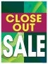 Sale Signs Posters Close Out Sale