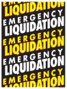 Retail Sale Signs Posters Emergency Liquidation