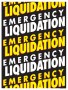 Retail Sale Signs Posters Emergency Liquidation
