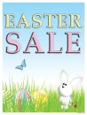 Seasonal Sale Signs Posters Easter Sale bunny