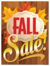 Sign Poster 38in x 50in Fall Sale (wood)