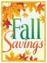 Seasonal Poster 22in x 28in Fall Savings