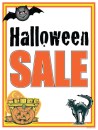 Seasonal Sale Signs Posters Halloween Sale