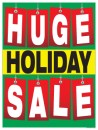 Christmas Window Poster 25in x 33in Huge Holiday Sale