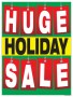 Christmas Window Poster 25in x 33in Huge Holiday Sale