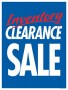 Retail Sale Signs Posters Inventory Clearance Sale blue