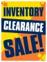 Sale Signs Posters Inventory Clearance Sale
