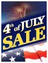 Patriotic Holiday Sale Signs Posters 4th of July Sale