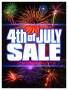 Holiday Sale Signs Posters 4th of July Sale fireworks