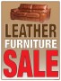 Retail Sale Signs Posters Leather Furniture Sale