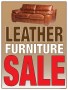 Retail Sale Signs Posters Leather Furniture Sale