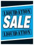 Retail Sale Signs Posters Liquidation Sale blue