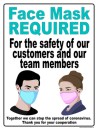 CDC Social Distancing Business Sign Poster | 22" x 28" | Face mask Required | Coronavirus Covid-19 | Stop the Spread