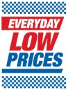 Retail Sale Signs Posters Everyday Low Price