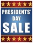 Patriotic Holiday Sale Signs Posters Presidents' Day Sale
