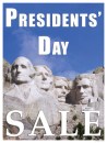 Holiday Patriotic Sale Signs Posters Presidents' Day Sale