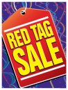 Retail Sale Signs Posters Red Tag Sale