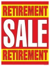 Retail Sale Signs Posters Retirement Sale