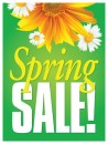 Seasonal Store Sign Poster 25in x 33in Spring Sale (flowers)