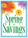 Seasonal Sale Signs Posters Spring Savings