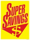 Retail Sale Signs Posters Super Savings $