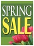 Seasonal Sale Signs Posters Spring Sale tulips