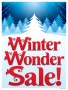 Window Poster 25in x 33in Winter Wonder Sale