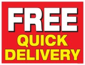 Window Poster 50'' x 38'' Free Quick Delivery Horizontal