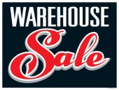Sale Sign Poster 33'' x 25'' Warehouse Sale horizontal