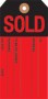 Slotted Sold Tag 2 3/8in x 4 3/4in 500pk red/black