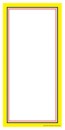 Elastic String Tag Yellow Border